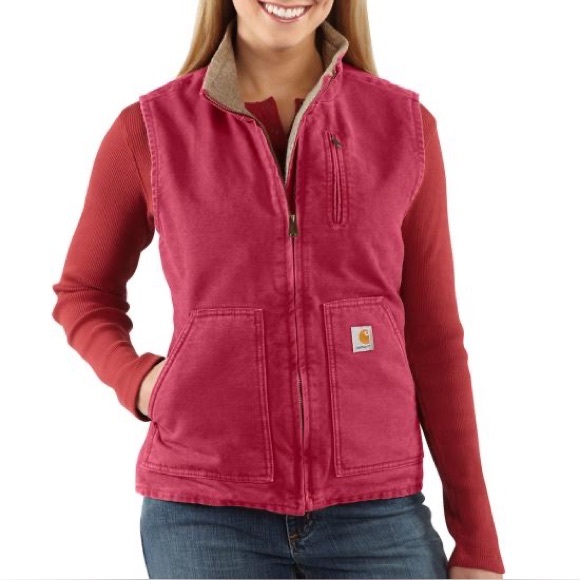 Carhartt Jackets & Blazers - Womans pink carhartt vest medium